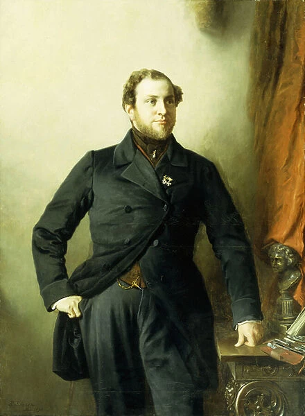 Portrait of Dr, 1853 (oil on canvas)