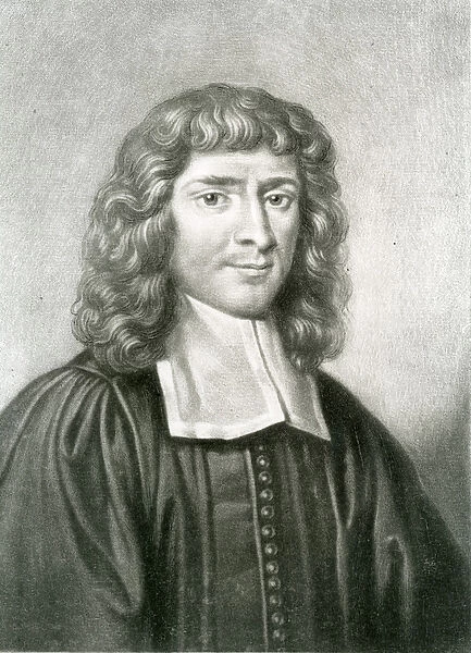 Portrait of Dr Isaac Barrow (1630-77) engraved by Richard Earlom (1743-1822) from
