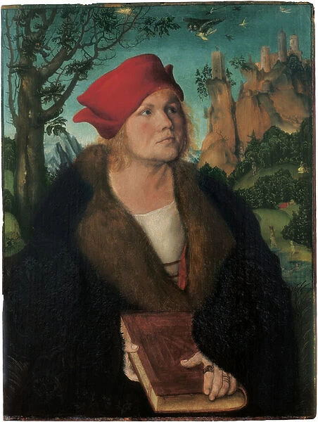 Portrait of Dr. Johannes Cuspinian, by Cranach, Lucas, the Elder (1472-1553)
