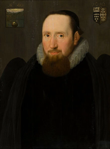 Portrait of Dr. John Bridgeman, Bishop of Chester, c. 1616 (oil on panel)