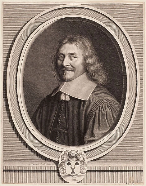 Portrait of Dreux d Aubray, lieutenant civil au Chatelet, 1658 (engraving)