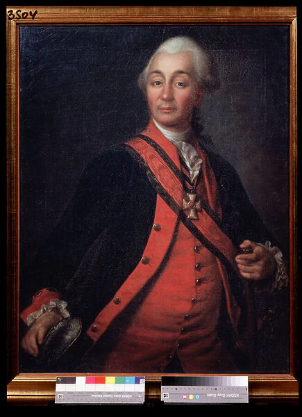 Portrait du marechal generalissime Prince Alexandre Souwaroff (Souvaroff ou Souvarov ou Alexander Souvorov) (1729-1800) (Portrait of the Field Marshal Generalissimo Prince Alexander Suvorov)