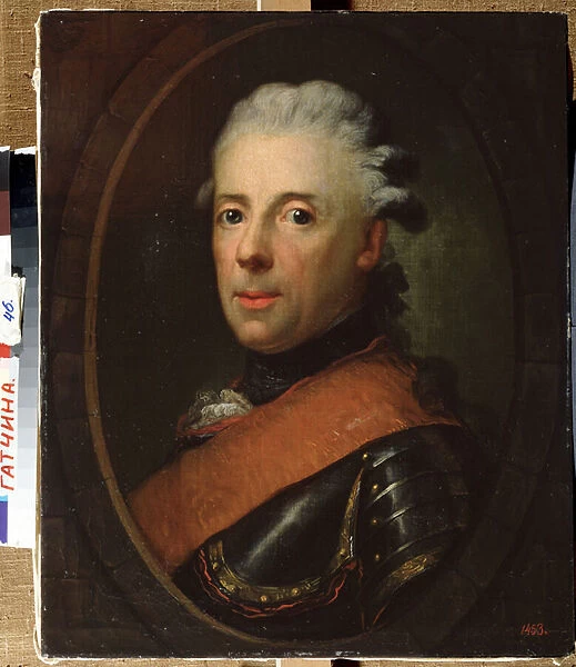 'Portrait du prince Henri de Prusse (1726-1802), frere de Frederic le Grand'Peinture d Anton Graff (1736-1813) 1760-1770 State Open-air Museum Palace Gatchina, Saint Petersbourg