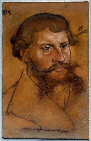 Portrait of Duke Ernest IV of Saxony, Prince of the Reform Drawing by Lucas Cranach