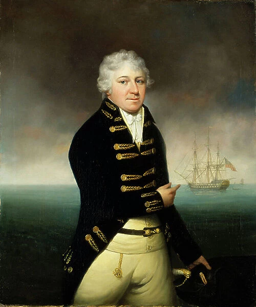 Portrait of an East India Company captain, c.1800 (oil painting)