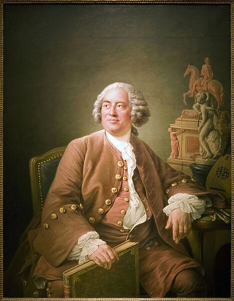 Portrait of Edme Bouchardon (1698-1762), French sculptor, Oil painting on canvas by Francois Hubert Drouais (1727-1775). Photography, KIM Youngtae, Paris, Musee Carnavalet
