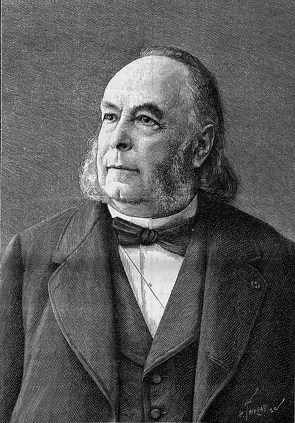 Portrait of Edmond Fremy (1814-1894), French chemist (from a photograph by Eug. Pirou)