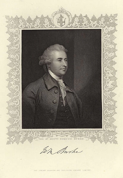 Portrait of Edmund Burke (engraving)