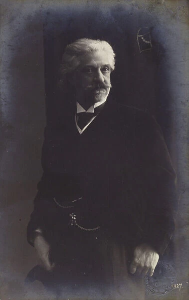 Portrait of Edvard Grieg (b  /  w photo)