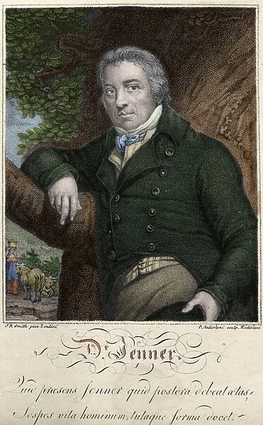 portrait of Edward Jenner (1749-1823), English doctor, disouvreur de l