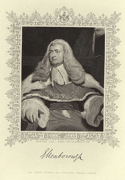Portrait of Edward Law (engraving)
