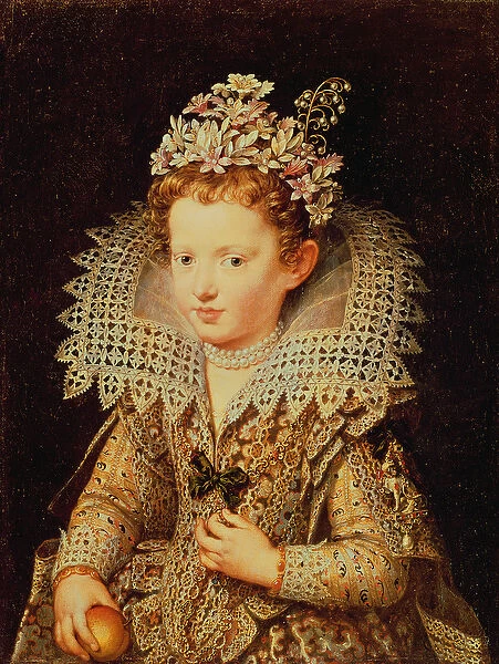 Portrait of Eleonora de Gonzaga Mantua (1598-1655) as a Child (oil on canvas)