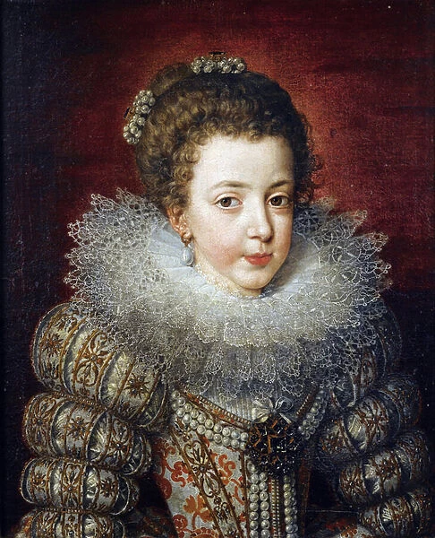 Portrait of Elisabeth of France (1602-1644), Queen consort of Spain par Frans Pourbus