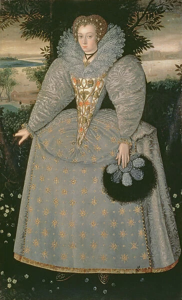 Portrait of Elizabeth Buxton (nee Kemp) c. 1588-90 (oil on canvas)