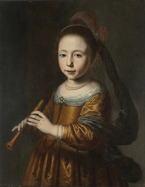 Portrait of Elizabeth Spiegel, 1639 (oil on wood)