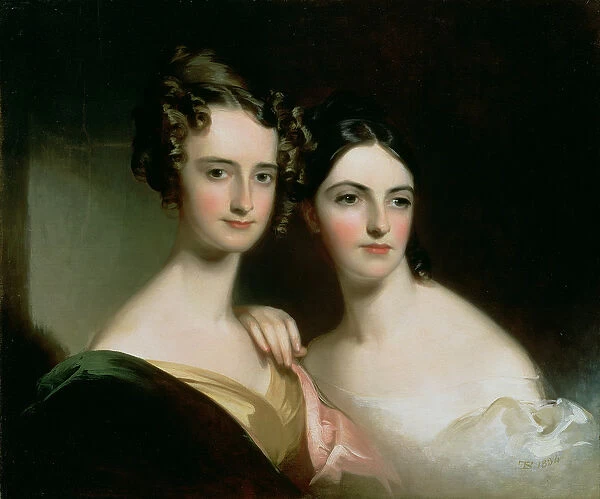 Portrait of Ellen and Mary McIlvaine, 1834 (oil on canvas)