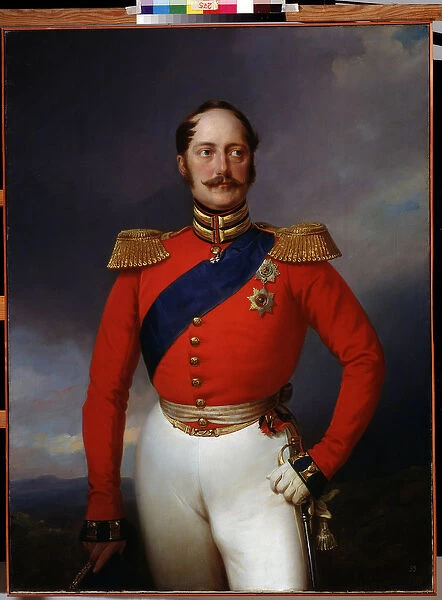 Portrait of Emperor Nicholas I, 1847 (oil on canvas)