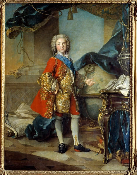 Portrait en pied du dauphin Louis de France (1729 - 1765) son of Louis XV