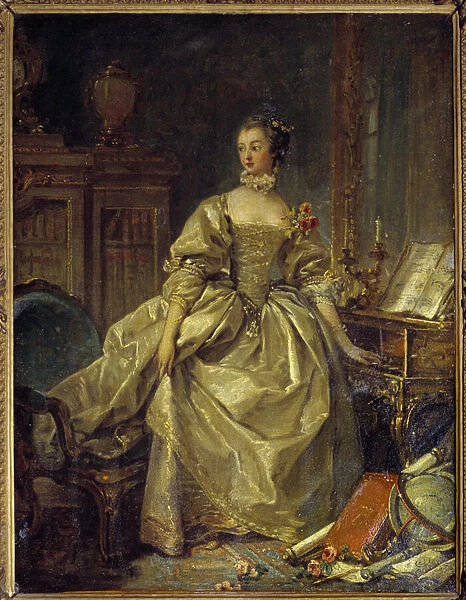 Portrait en pied de Jeanne Antoinette Poisson, Marquise de Pompadour