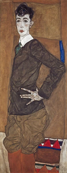 Portrait of Erich Lederer, 1912-13 (oil and gouache on canvas)