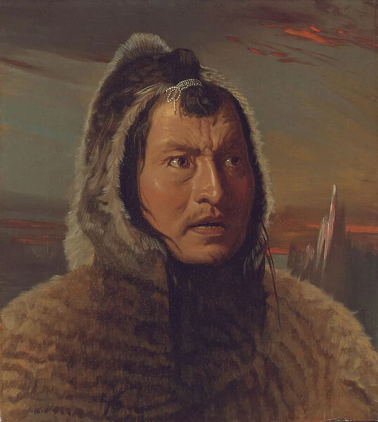 Portrait of an Eskimo (oil on canvas)