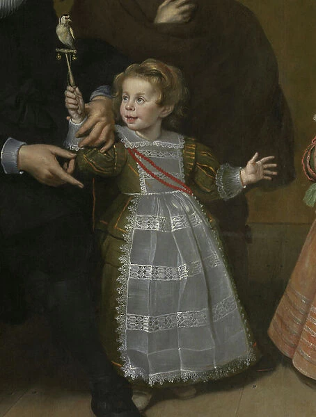 Portrait of a family, 1631 (oil on canvas) (detail of 471106)
