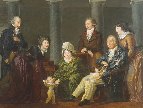 Portrait of the Family (oil on canvas)