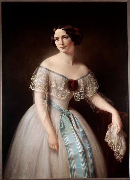 Portrait of Fanny Cerrito (1817-1909) dancer Anonymous painting. 19th century Paris