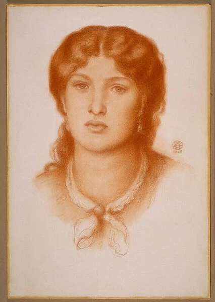 Portrait of Fanny Cornforth, 1868 (red chalk on paper)