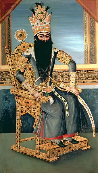 Portrait of Fath Ali Shah (1762-1834) c. 1805 (oil on canvas)