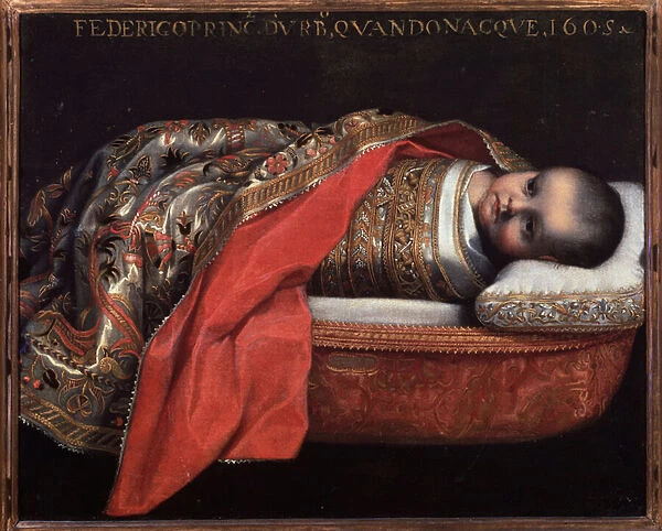 Portrait of Federico Ubaldo della Rovere, Duke of Urbino (infant) - Painting, 1605