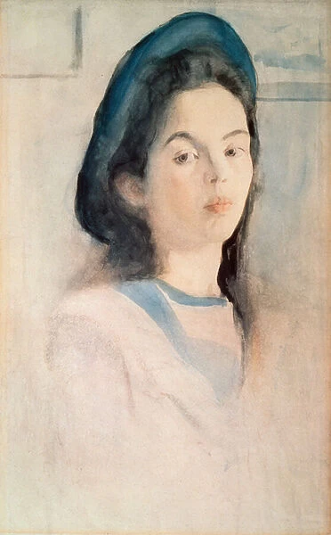 Portrait de femme. Oeuvre de Valentin Alexandrovich Serov (1865-1911), aquarelle sur papier, 1908. Art russe, 20e siecle, art nouveau. State Tretyakov Gallery, Moscou