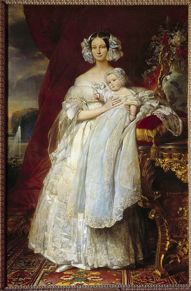 Portrait in foot of Helene Louise of Mecklembourg Schwerin