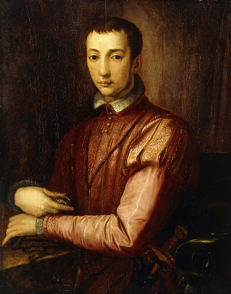 Portrait of Francesco I d Medici (1541-1587) seated half-length