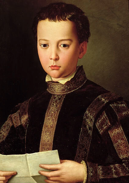 Portrait of Francesco I de Medici (1541-87) as a Young Boy, 1551 (tempera on panel)