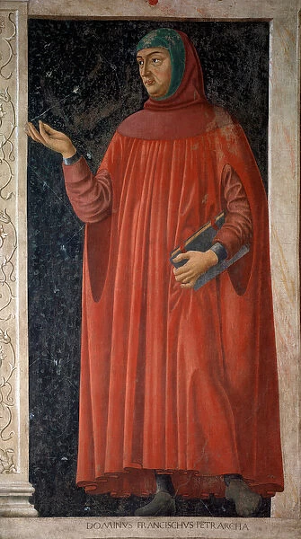 Portrait of Francesco Petrarca (fresco, circa 1451)