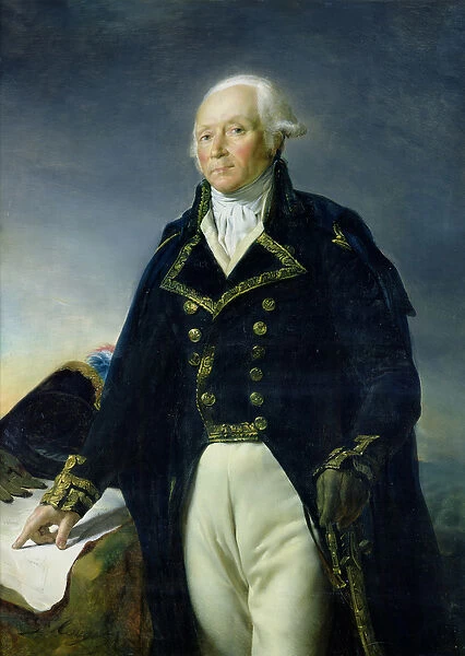 Portrait of Francois-Christophe Kellermann (1735-1820) c. 1835 (oil on canvas)