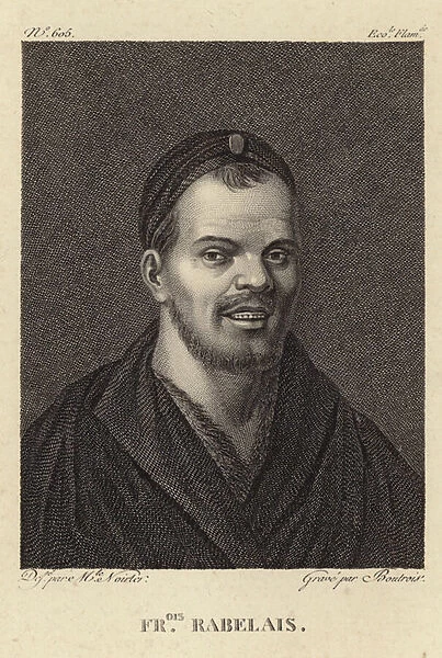 Portrait of Francois Rabelais (engraving)