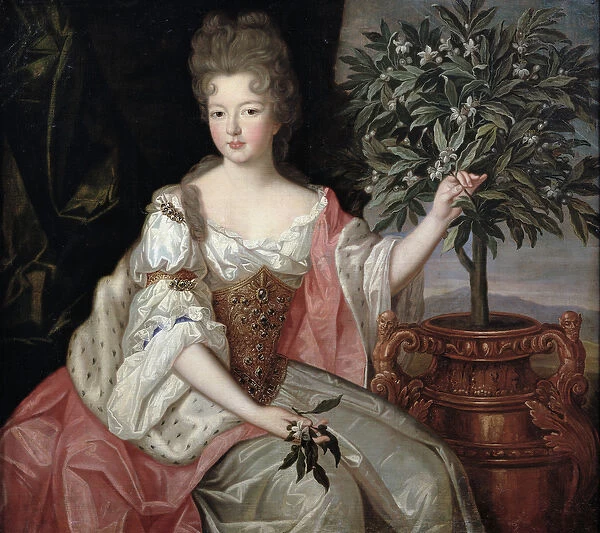 Portrait of Francoise Marie de Bourbon (1677-1749) Duchess of Orleans (Mademoiselle de Blois)