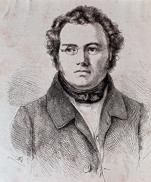 Portrait of Franz Schubert (engraving)