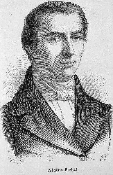 Portrait of Frederic Bastiat, French economist (1801 - 1850)