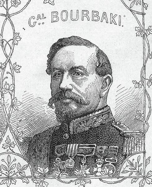 Portrait of French general Charles-Denis Bourbaki, Franco Prussian War