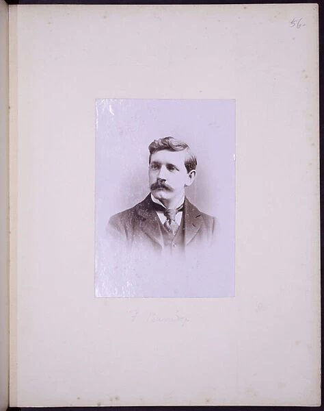 Portrait of FV Burridge, c. 1900 (b  /  w photo)