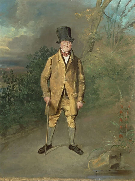 Portrait of a Gardener from Bramham Park, Yorkshire, c. 1822 (oil on canvas)