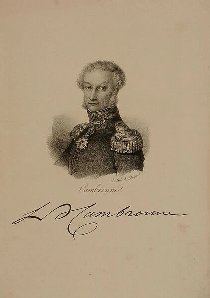 Portrait of General Etienne Cambronne (1770-1842) (litho)