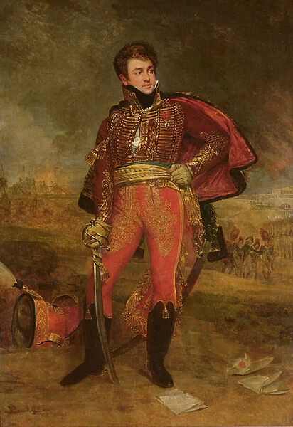 Portrait of General Francois Fournier-Sarvoleze (1773-1827) 1812 (oil on canvas)