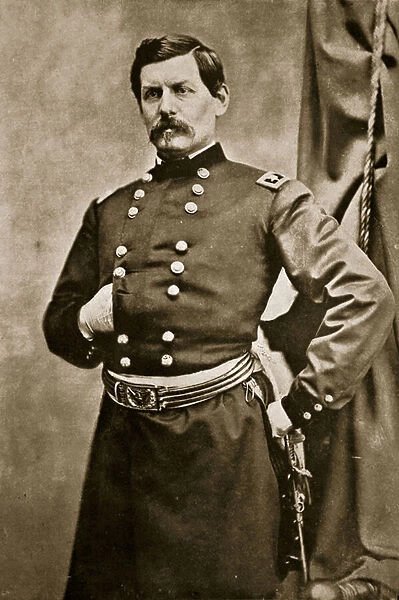 Portrait of General George B. McClellan, 1861-65 (sepia photo)