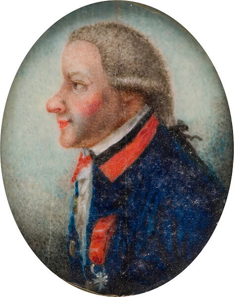 Portrait of General Vandermeerck, c. 1735-63 (oil on paper)