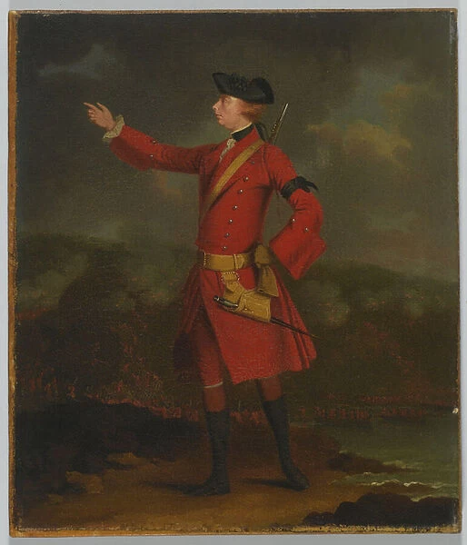 Portrait of General Wolfe (1727-59) (oil on canvas)