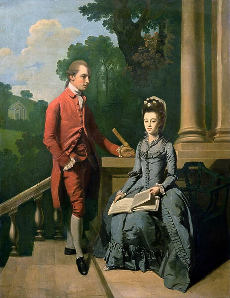 Portrait of a gentleman and his wife